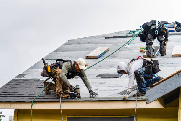 Professional Gutter Installation technician working in Kingston, UT